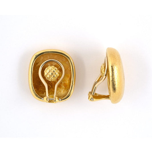 Tiffany Gold Cushion Earrings