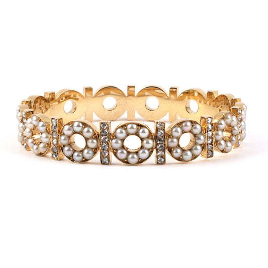 Estate Victorian Pearl & Diamond Bangle