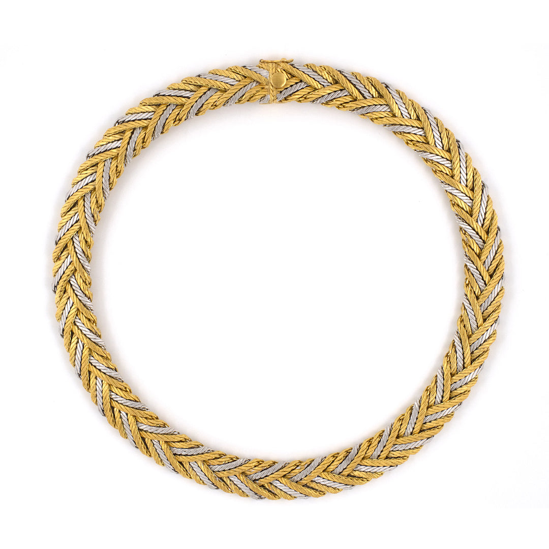Estate Buccellati Fiammato Woven Necklace