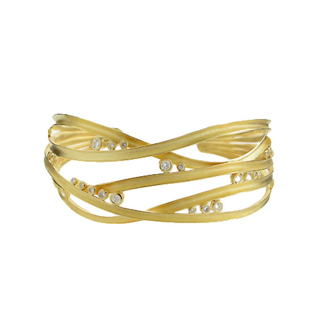 Barbara Heinrich Diamond Five Ribbon Cuff