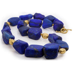 Barbara Heinrich Faceted Lapis Bead Necklace