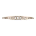 Estate Edwardian Diamond & Platinum Tapered Bar Pin