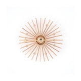 Retro Ruby & Diamond Starburst Spoke Pin