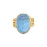 Aquamarine Four Ribbon Ring