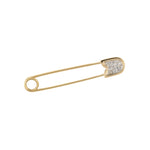 Estate Diamond 2-Tone Safety Pin Pin