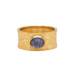Barbara Heinrich Sapphire & Diamond Glacier Ring