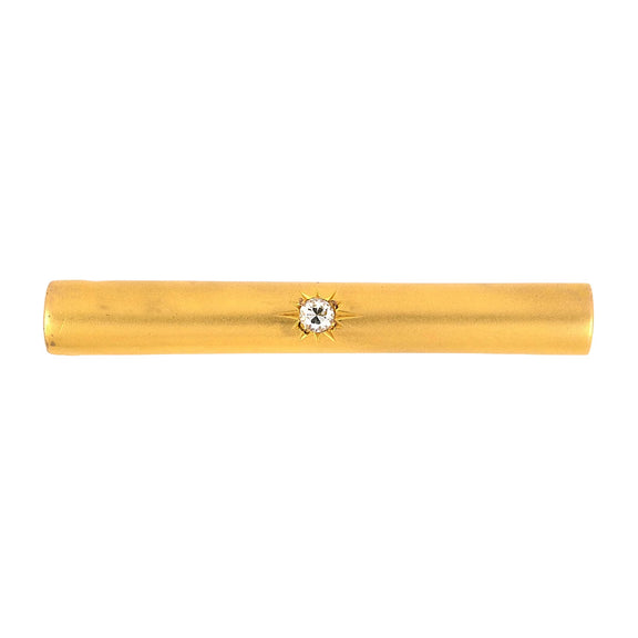 Estate Victorian Diamond Tubular Bar Pin