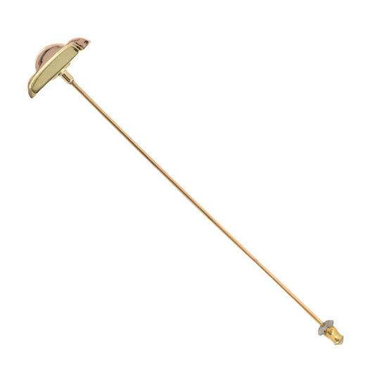 Estate Retro Yellow & Rose Gold Hat Pin