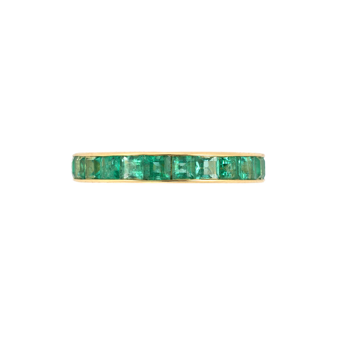 Emerald Channel-Set Eternity Ring