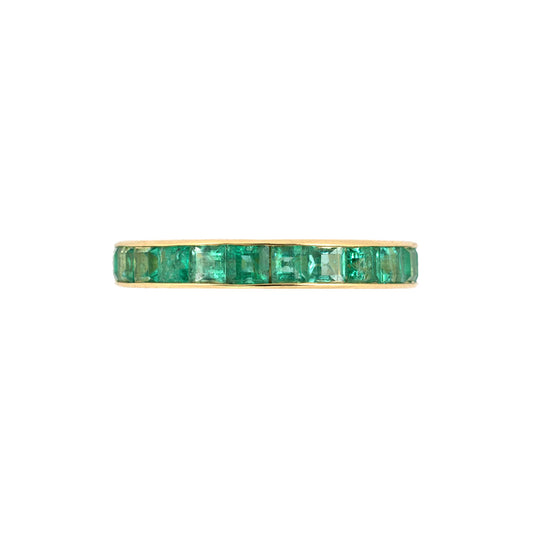 Emerald Channel-Set Eternity Ring