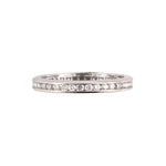 Estate Diamond Channel-Set White Gold Eternity Ring