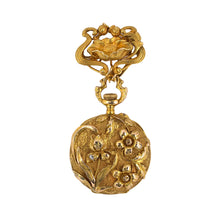 Estate Art Nouveau Floral Chatelaine Pendant Watch