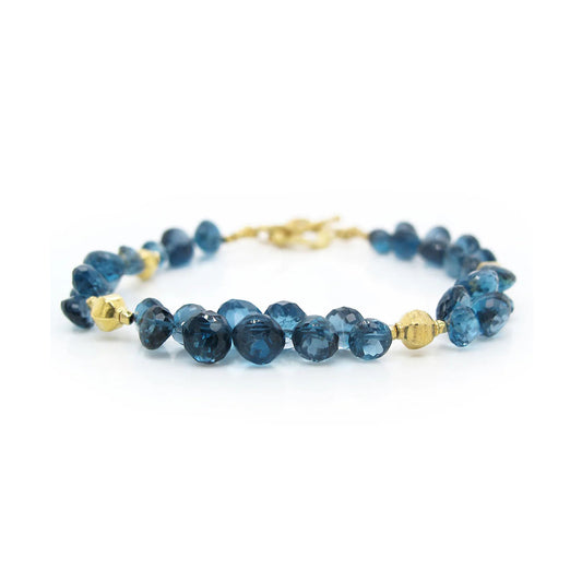 Barbara Heinrich London Blue Topaz Briolette Bracelet