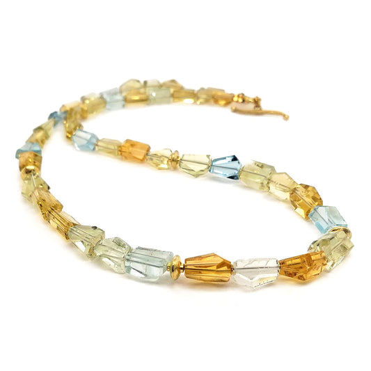 Barbara Heinrich Multi-Color Aquamarine & Beryl Bead Necklace