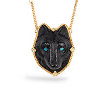 Amáli Black Onyx Wolf Necklace