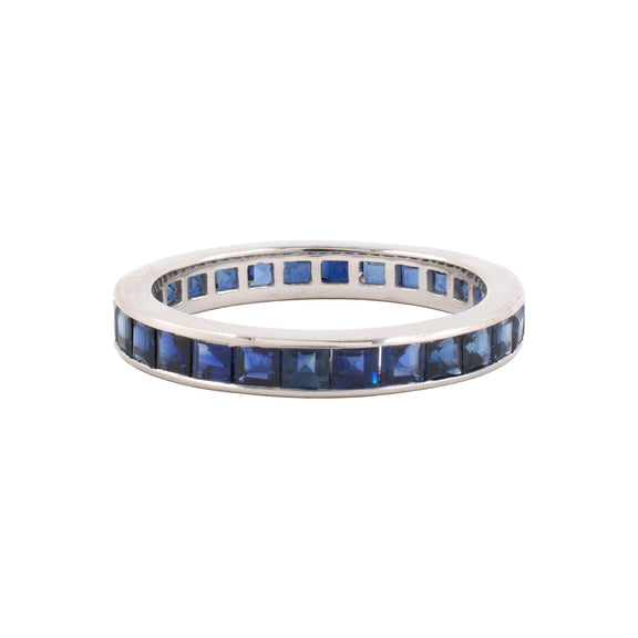 Estate Sapphire Channel-Set Eternity Ring