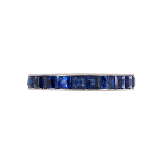 Sapphire Channel-Set Eternity Ring