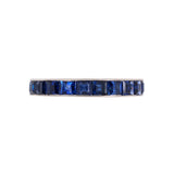 Sapphire Channel-Set Eternity Ring