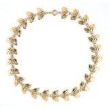 Estate Gold Leaf Necklace