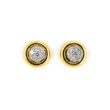 Estate Tiffany Pavé Diamond Ball Stud Earrings