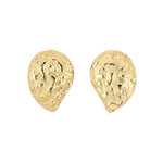 Estate Yvel Moonscape Teardrop Earrings