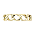 Estate Gold Hollow Open Curb Link Bracelet