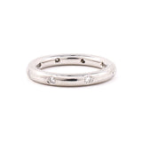 Estate Diamond Rounded Platinum Eternity Ring
