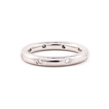 Estate Diamond Rounded Platinum Eternity Ring