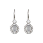 Fine Ice Jade & Diamond Drop Earrings