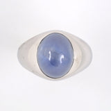 Art Deco Gents Star Sapphire Gypsy Ring