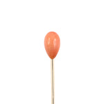 Estate Victorian Coral Teardrop Stick Pin
