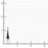 Black Enamel & Briolette Diamond Earrings