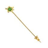 Victorian Demantoid Garnet Turtle Stick Pin