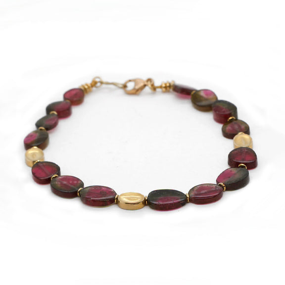 Barbara Heinrich Watermelon Tourmaline Slice Bracelet
