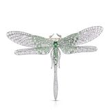 Cicada Tsavorite & Diamond Dragonfly Brooch