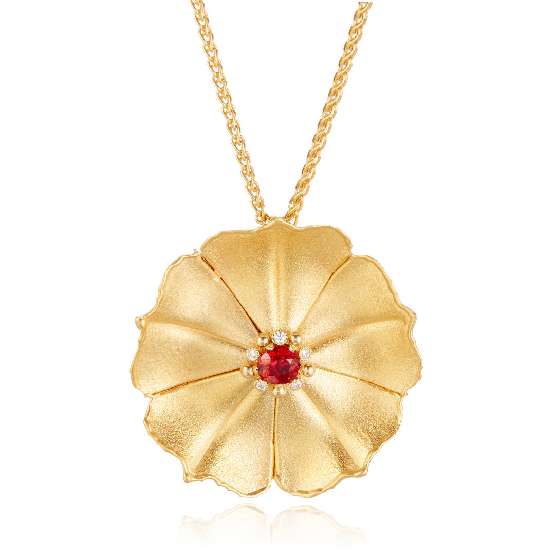 TW McClelland Spinel Cosmos Pendant Necklace