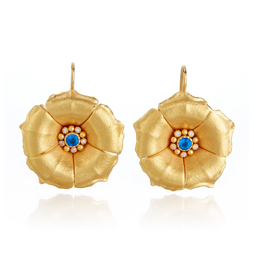 TW McClelland Hauyne Morning Glory Earrings