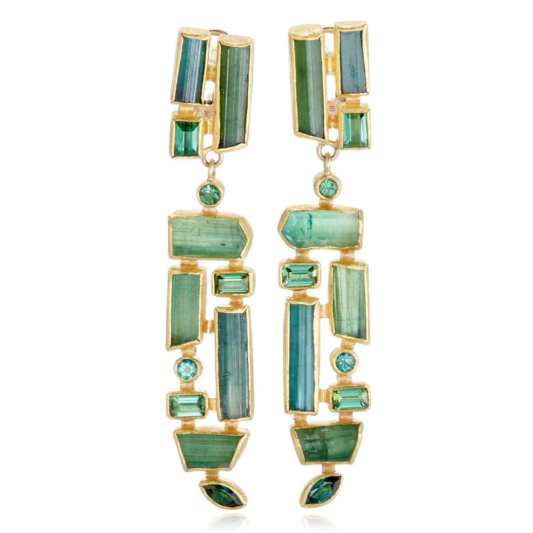 Petra Class Green Tourmaline Earrings