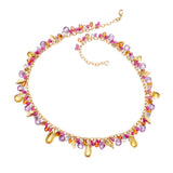 Multicolor Gemstone Briolette Necklace