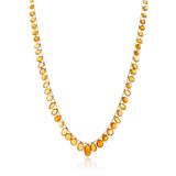 Mexican Fire Opal Graduated Necklace