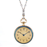 Art Nouveau Diamond & Enamel Watch Pendant Necklace