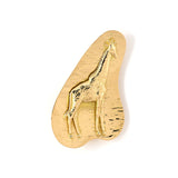 Estate Candida Hammered Gold Giraffe Pin