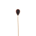 Estate Victorian Pear-Shaped Garnet & Pearl Stick Pin