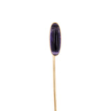 Estate Victorian Carrington & Co. Amethyst Elongated Oval Stick Pin