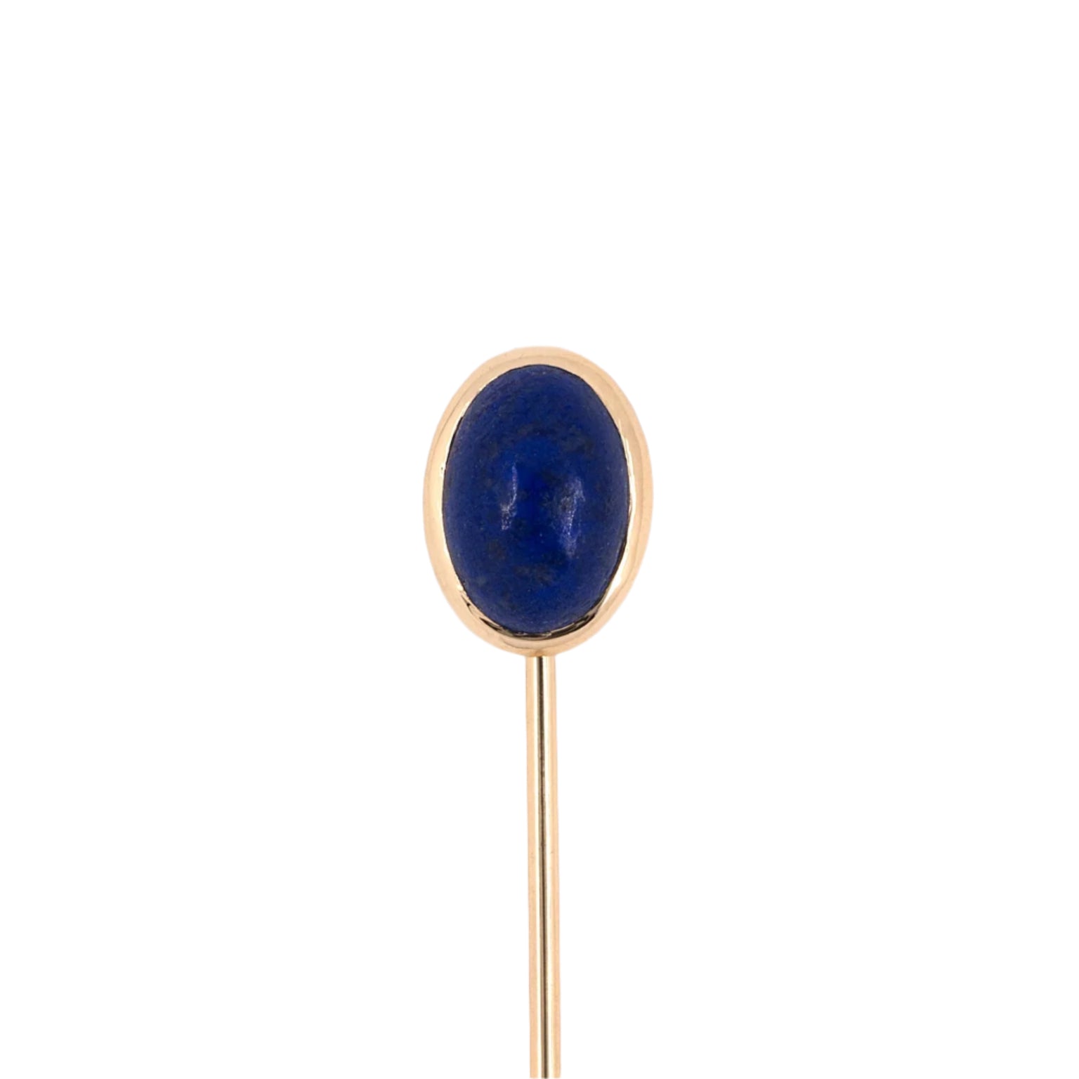 Estate Victorian Dreher Lapis Oval Stick Pin