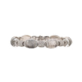 Diamond & Quartz Crystal Link Bracelet