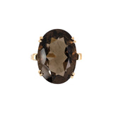 Retro Smokey Quartz Ring