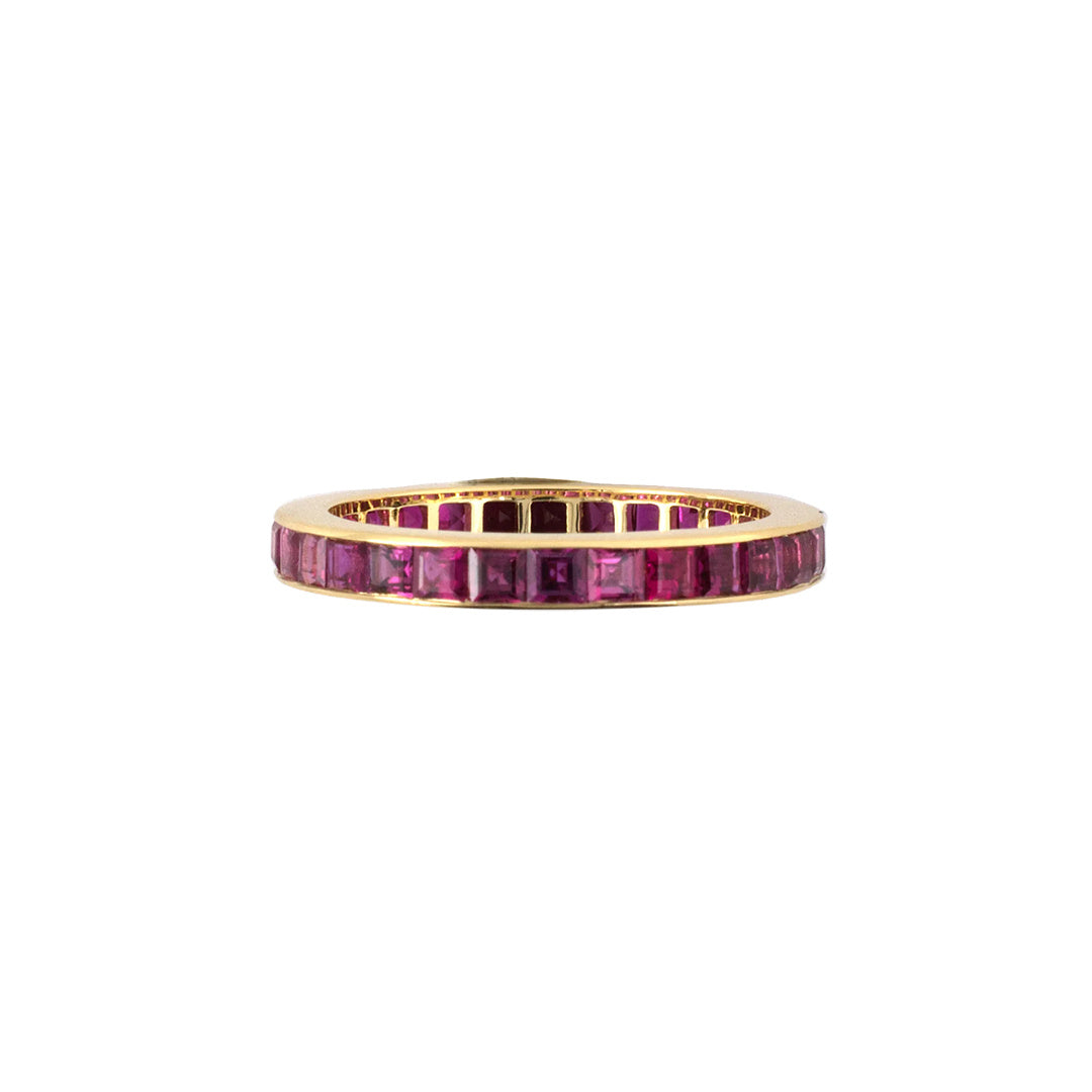 Estate Ruby Channel-Set Eternity Ring