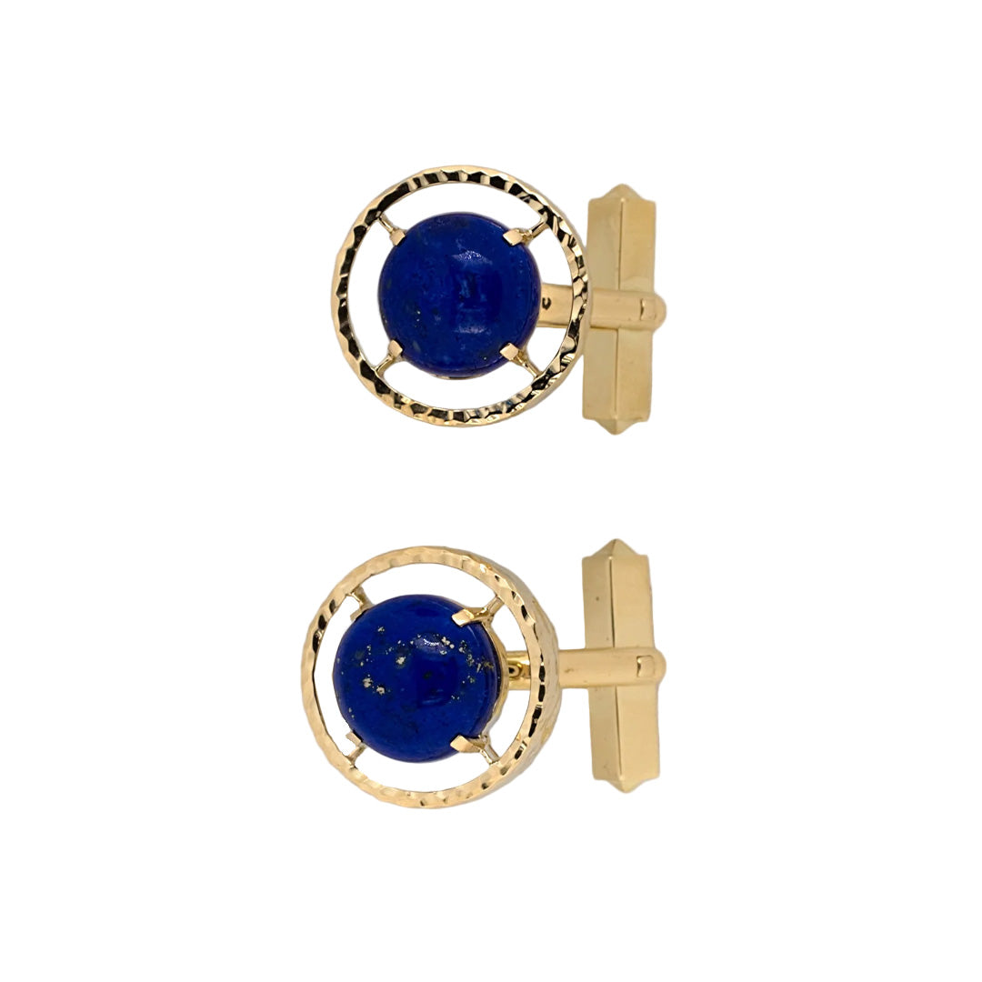 Estate Lapis Merry Widow Cuff Links