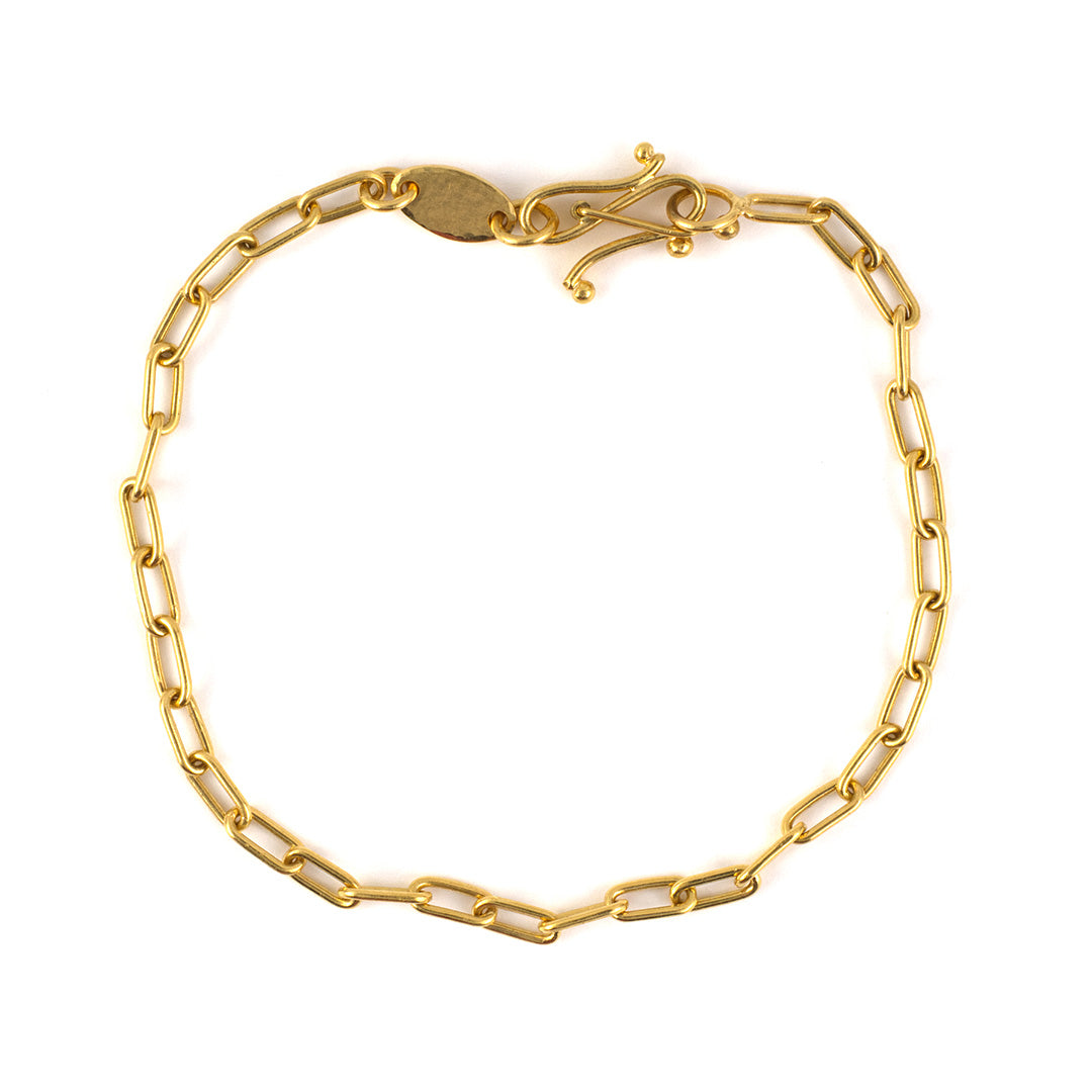 Estate David Tishbi Handmade Cable Link Bracelet